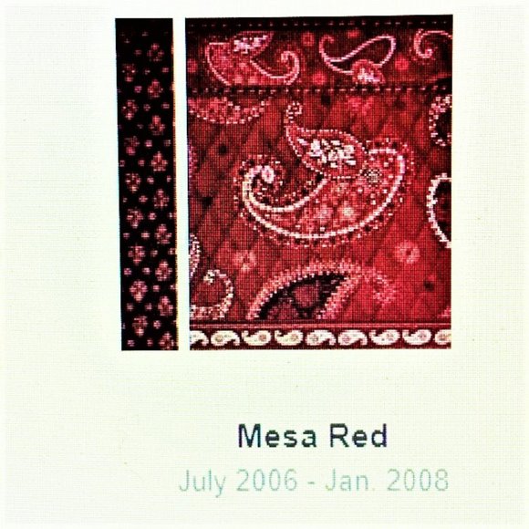 VERA BRADLEY "Mesa Red" Medium Tote - Picture 6 of 6